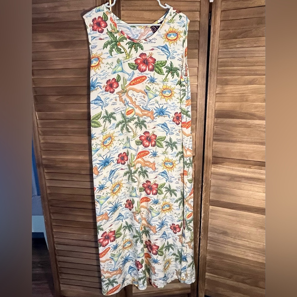 Tropical Floral Maxi Dress